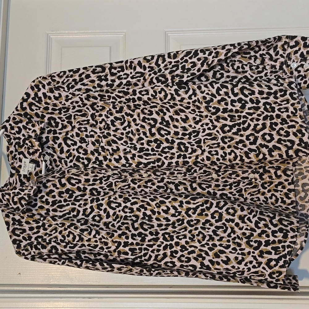 J. Crew Animal Print Blouse